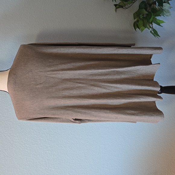 ALLSAINTS Mocha Brown ITAT Shrug Twist Front Long Sleeve Sweater Sz 8 - Picture 9 of 14